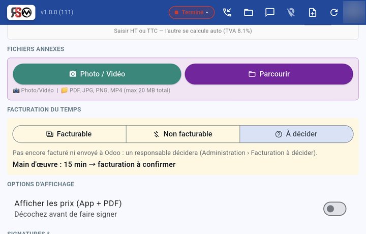 Facturation du temps